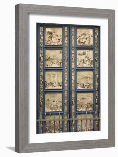 The Gates of Paradise in the Florence Baptistry (Cop), 1425-1452-Lorenzo Ghiberti-Framed Giclee Print