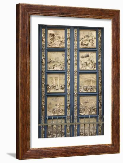The Gates of Paradise in the Florence Baptistry (Cop), 1425-1452-Lorenzo Ghiberti-Framed Giclee Print