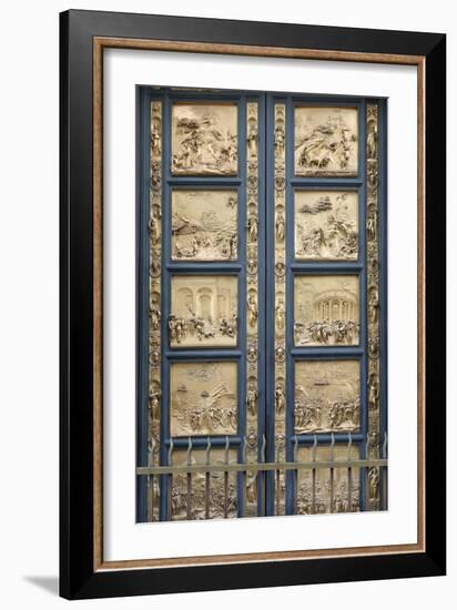 The Gates of Paradise in the Florence Baptistry (Cop), 1425-1452-Lorenzo Ghiberti-Framed Giclee Print