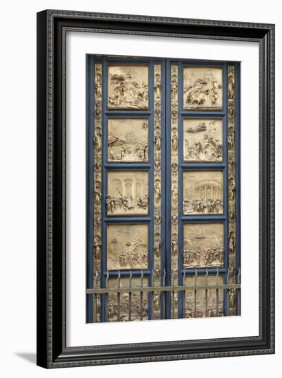 The Gates of Paradise in the Florence Baptistry (Cop), 1425-1452-Lorenzo Ghiberti-Framed Giclee Print