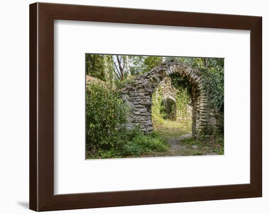 The gates to the ancient church (7th century) at the Zegaani Monastery, Georgia-Sergey Orlov-Framed Photographic Print