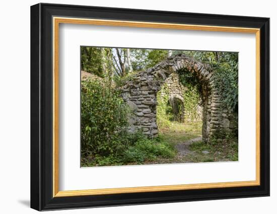 The gates to the ancient church (7th century) at the Zegaani Monastery, Georgia-Sergey Orlov-Framed Photographic Print