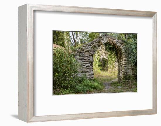 The gates to the ancient church (7th century) at the Zegaani Monastery, Georgia-Sergey Orlov-Framed Photographic Print