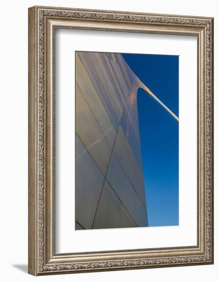 The Gateway Arch in St. Louis, Missouri at Sunrise. Jefferson Memorial-Jerry & Marcy Monkman-Framed Photographic Print