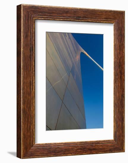 The Gateway Arch in St. Louis, Missouri at Sunrise. Jefferson Memorial-Jerry & Marcy Monkman-Framed Photographic Print