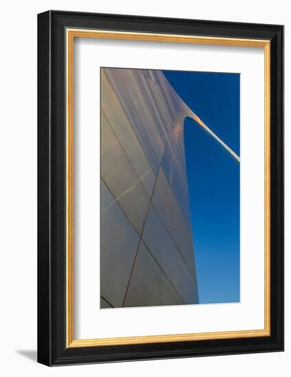 The Gateway Arch in St. Louis, Missouri at Sunrise. Jefferson Memorial-Jerry & Marcy Monkman-Framed Photographic Print