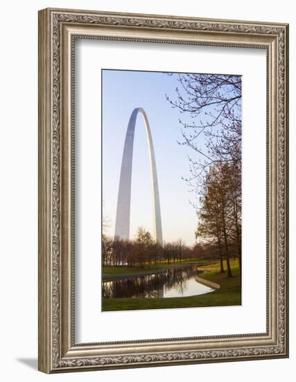 The Gateway Arch in St. Louis, Missouri. Jefferson National Memorial-Jerry & Marcy Monkman-Framed Photographic Print