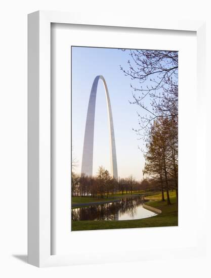 The Gateway Arch in St. Louis, Missouri. Jefferson National Memorial-Jerry & Marcy Monkman-Framed Photographic Print