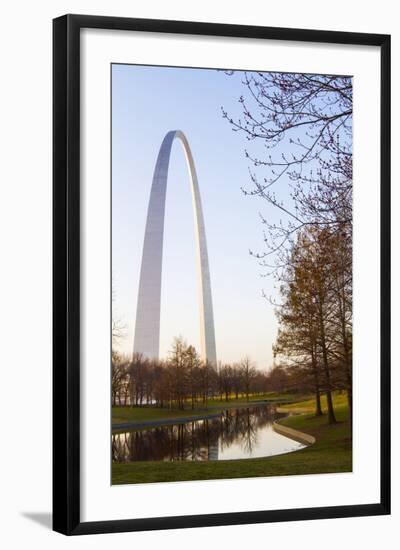 The Gateway Arch in St. Louis, Missouri. Jefferson National Memorial-Jerry & Marcy Monkman-Framed Photographic Print