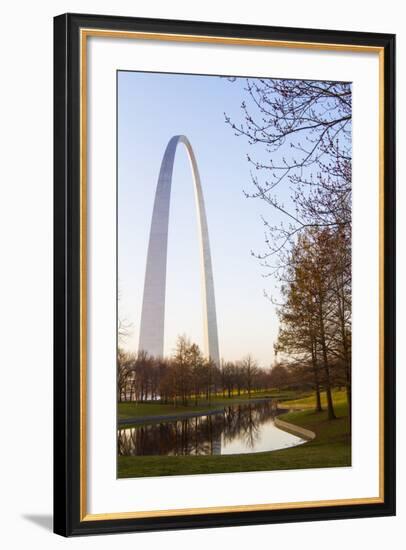 The Gateway Arch in St. Louis, Missouri. Jefferson National Memorial-Jerry & Marcy Monkman-Framed Photographic Print