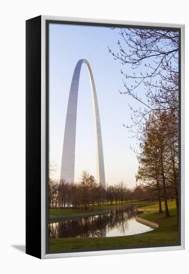 The Gateway Arch in St. Louis, Missouri. Jefferson National Memorial-Jerry & Marcy Monkman-Framed Premier Image Canvas