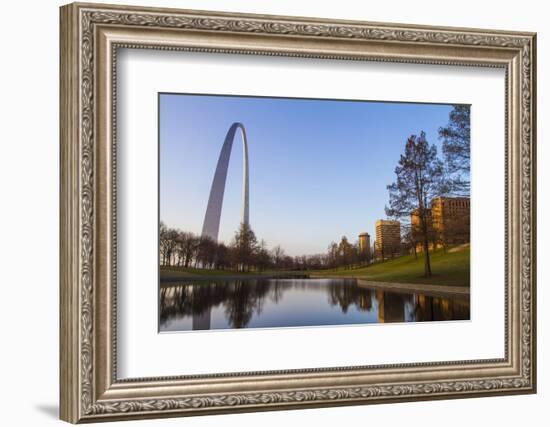 The Gateway Arch in St. Louis, Missouri. Jefferson National Memorial-Jerry & Marcy Monkman-Framed Photographic Print