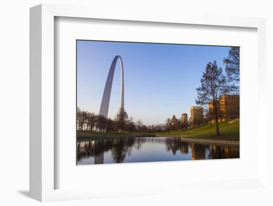 The Gateway Arch in St. Louis, Missouri. Jefferson National Memorial-Jerry & Marcy Monkman-Framed Photographic Print