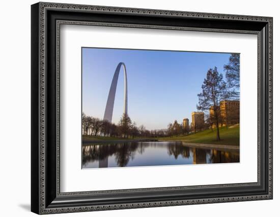 The Gateway Arch in St. Louis, Missouri. Jefferson National Memorial-Jerry & Marcy Monkman-Framed Photographic Print