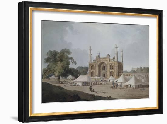 The Gateway Leading to Akbar's Mausoleum, Sikandra, Uttar Pradesh-Thomas & William Daniell-Framed Giclee Print