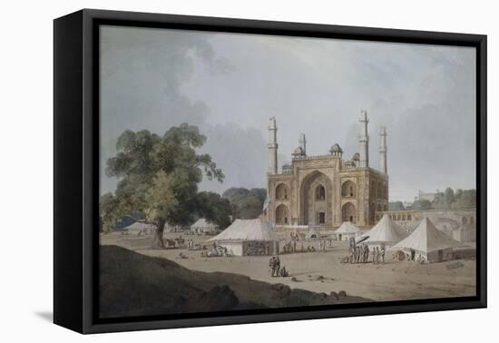 The Gateway Leading to Akbar's Mausoleum, Sikandra, Uttar Pradesh-Thomas & William Daniell-Framed Premier Image Canvas