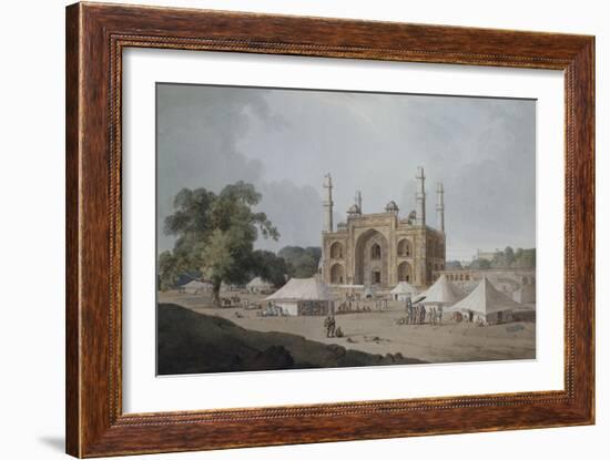 The Gateway Leading to Akbar's Mausoleum, Sikandra, Uttar Pradesh-Thomas & William Daniell-Framed Giclee Print