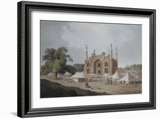 The Gateway Leading to Akbar's Mausoleum, Sikandra, Uttar Pradesh-Thomas & William Daniell-Framed Giclee Print