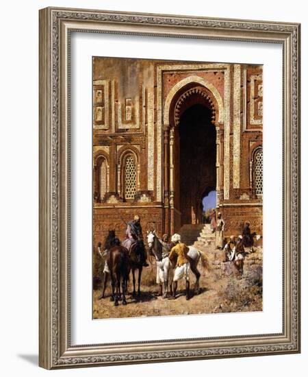 The Gateway of Alah-Ou-Din, Old Delhi, Late 19th Century-Edwin Lord Weeks-Framed Giclee Print