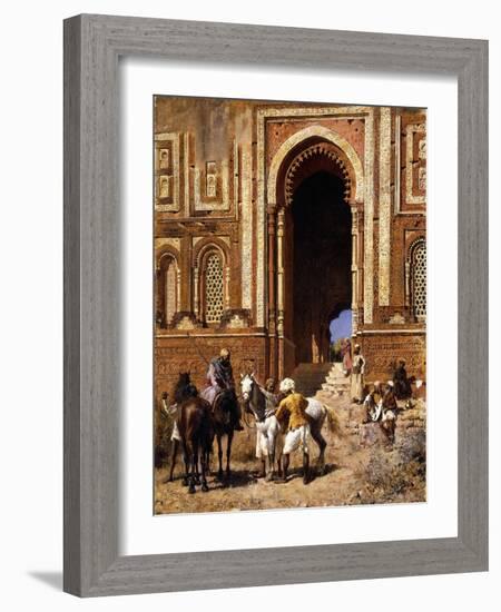 The Gateway of Alah-Ou-Din, Old Delhi, Late 19th Century-Edwin Lord Weeks-Framed Giclee Print