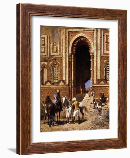 The Gateway of Alah-Ou-Din, Old Delhi, Late 19th Century-Edwin Lord Weeks-Framed Giclee Print