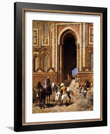 The Gateway of Alah-Ou-Din, Old Delhi, Late 19th Century-Edwin Lord Weeks-Framed Giclee Print