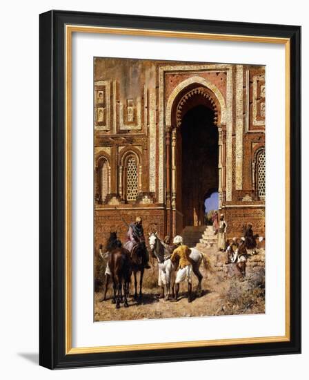 The Gateway of Alah-Ou-Din, Old Delhi, Late 19th Century-Edwin Lord Weeks-Framed Giclee Print