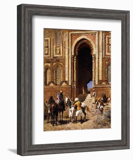 The Gateway of Alah-Ou-Din, Old Delhi, Late 19th Century-Edwin Lord Weeks-Framed Giclee Print