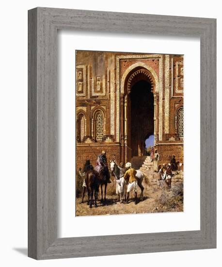 The Gateway of Alah-Ou-Din, Old Delhi, Late 19th Century-Edwin Lord Weeks-Framed Giclee Print