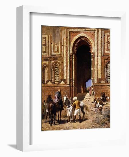 The Gateway of Alah-Ou-Din, Old Delhi, Late 19th Century-Edwin Lord Weeks-Framed Giclee Print