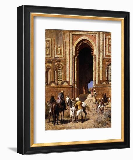 The Gateway of Alah-Ou-Din, Old Delhi, Late 19th Century-Edwin Lord Weeks-Framed Giclee Print