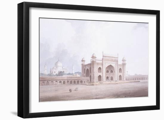 The Gateway of the Taj Mahal, Agra, Uttar Pradesh-Thomas & William Daniell-Framed Giclee Print