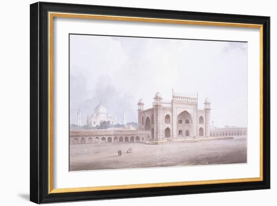 The Gateway of the Taj Mahal, Agra, Uttar Pradesh-Thomas & William Daniell-Framed Giclee Print