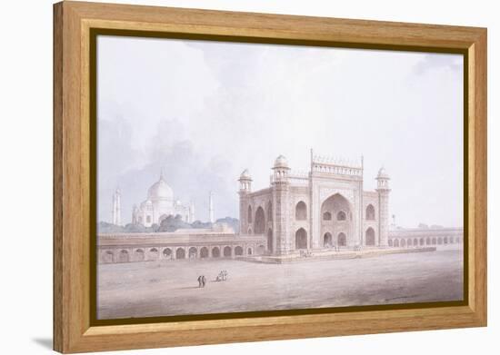 The Gateway of the Taj Mahal, Agra, Uttar Pradesh-Thomas & William Daniell-Framed Premier Image Canvas