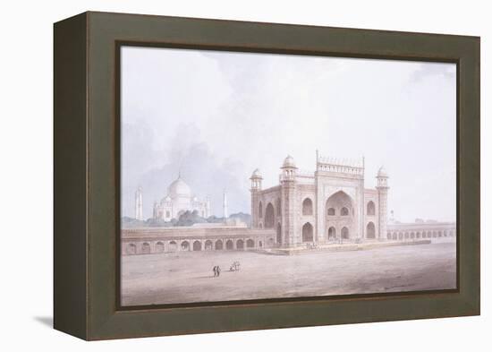 The Gateway of the Taj Mahal, Agra, Uttar Pradesh-Thomas & William Daniell-Framed Premier Image Canvas