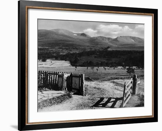 The Gateway to the Cairngorms Lochan Mountains Scotland-null-Framed Photographic Print