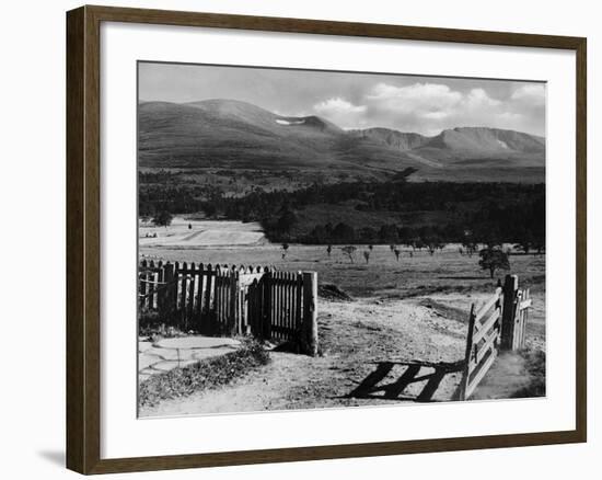 The Gateway to the Cairngorms Lochan Mountains Scotland-null-Framed Photographic Print