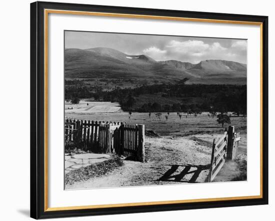 The Gateway to the Cairngorms Lochan Mountains Scotland-null-Framed Photographic Print