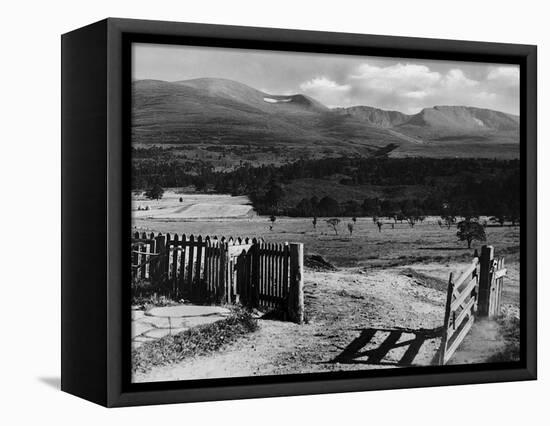 The Gateway to the Cairngorms Lochan Mountains Scotland-null-Framed Premier Image Canvas