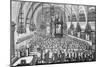 The Gathering in the Synagogue, 1705-null-Mounted Giclee Print