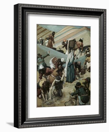 The Gathering of Manna-James Tissot-Framed Giclee Print