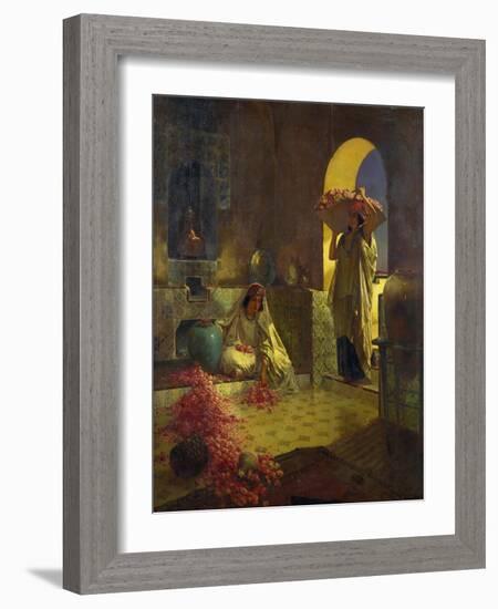 The Gathering of Roses-Rudolph Ernst-Framed Giclee Print