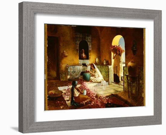 The Gathering of the Roses-Rudolphe Ernst-Framed Giclee Print