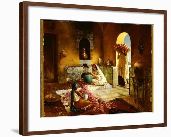 The Gathering of the Roses-Rudolphe Ernst-Framed Giclee Print