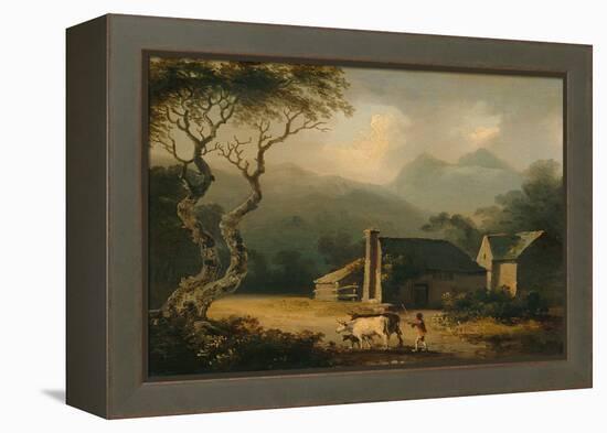 The Gathering Storm (Oil on Panel)-Julius Caesar Ibbetson-Framed Premier Image Canvas