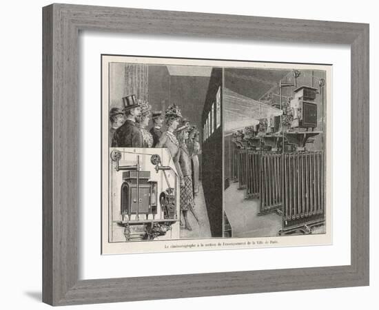 The Gaumont-Demery Exhibit Impresses Visitors to the 1900 Paris Exposition-Poyet-Framed Art Print