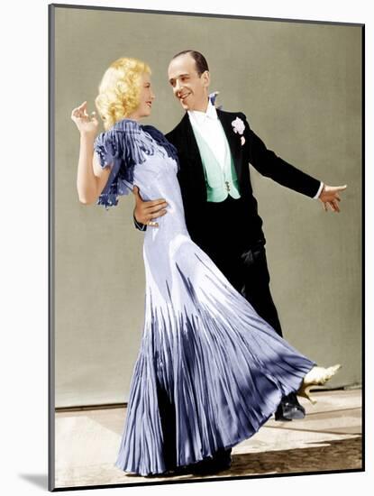 The Gay Divorce, Ginger Rogers, Fred Astaire, 1934-null-Mounted Photo