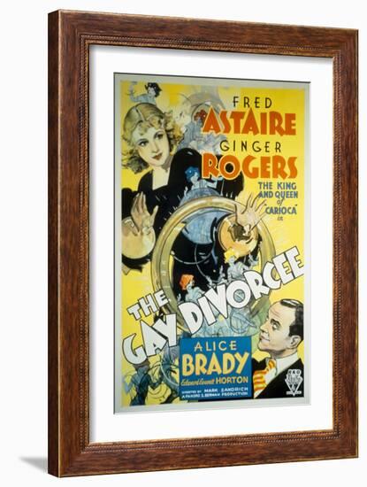 The Gay Divorcee, Ginger Rogers, Fred Astaire, 1934-null-Framed Art Print