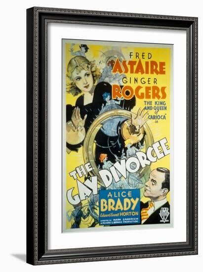 The Gay Divorcee, Ginger Rogers, Fred Astaire, 1934-null-Framed Art Print