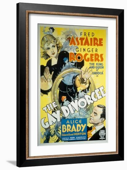 The Gay Divorcee, Ginger Rogers, Fred Astaire, 1934-null-Framed Premium Giclee Print